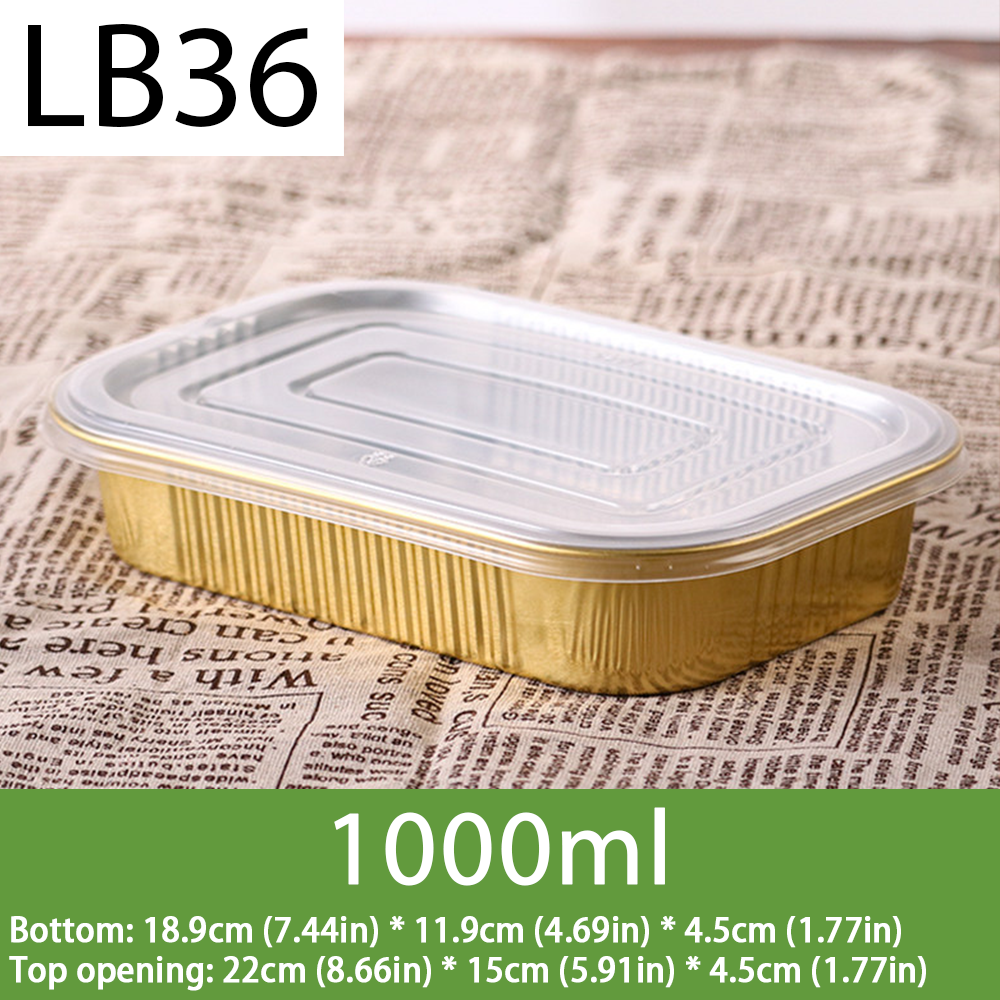 Square foil containers