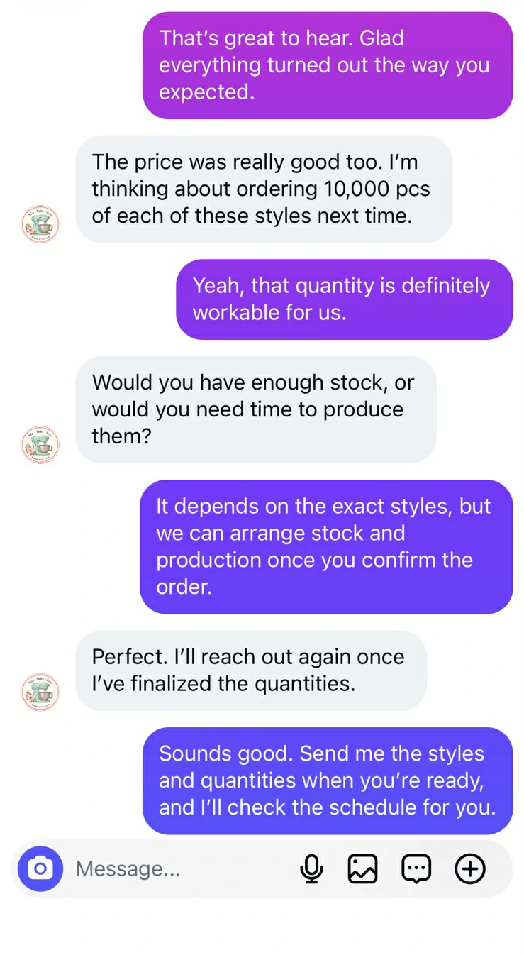 Customer review for Kapackaging products