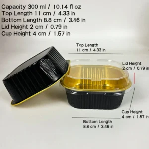 Square Foil Containers 300ml