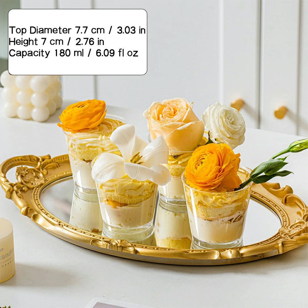Clear Dessert Cups for Mousse, Parfaits & Mini Desserts - Image 5