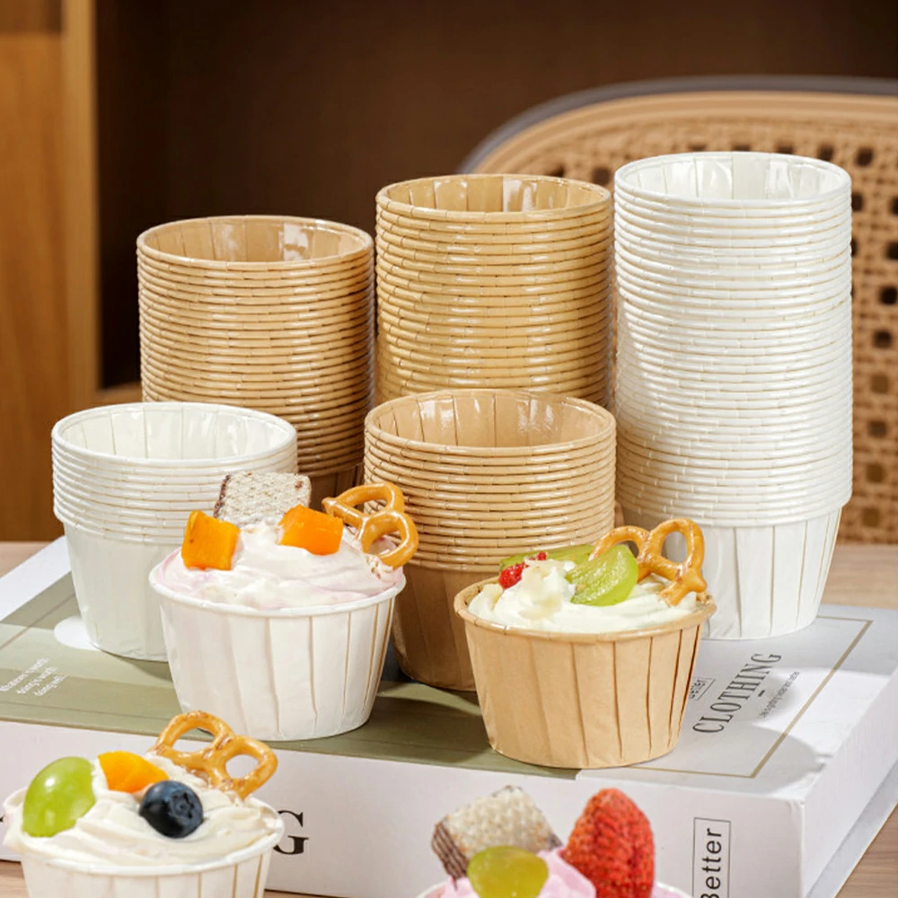 Freestanding Paper Baking Cups for Cupcakes & Desserts - Image 3