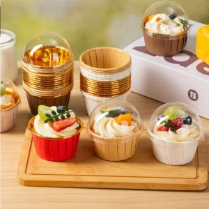 Wholesale paper baking cups in 24 colors and printed styles for cupcakes and desserts