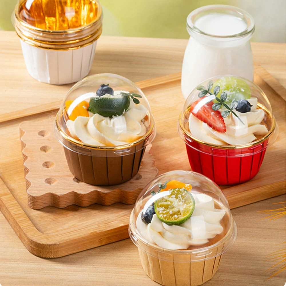 Freestanding Paper Baking Cups for Cupcakes & Desserts - Image 2